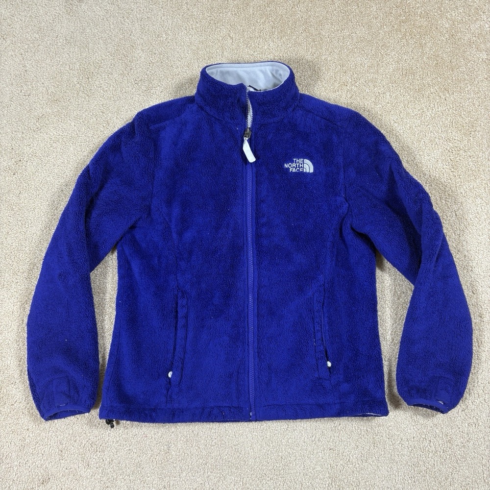 The North Face Purple Osito Fleece Jacket Womens Size Small Full Zip Plush
